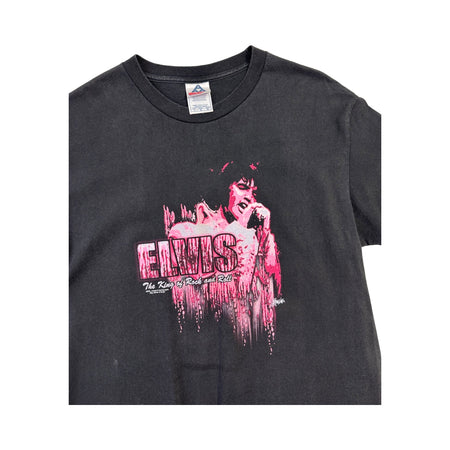 Vintage Elvis 'The King of Rock and Roll' Tee - L