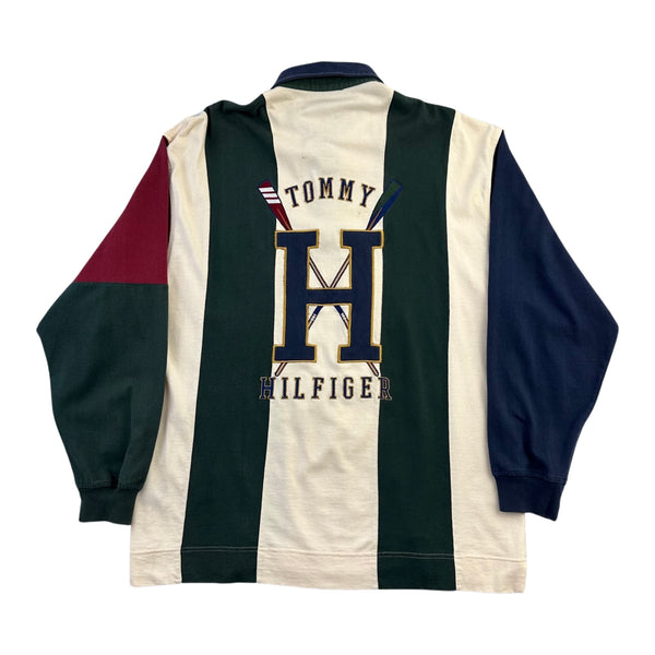 Vintage Tommy Hilfiger Embroidered Rugby Shirt - XL