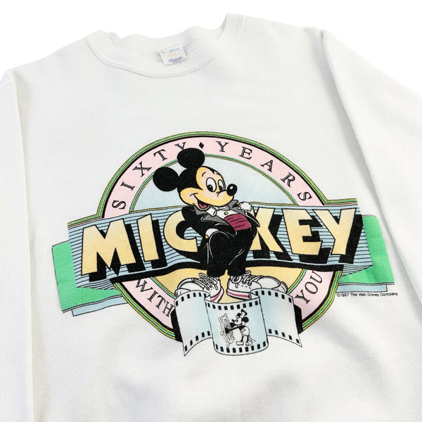 Vintage 1987 Mickey Mouse 'Sixty Years with You' Crew Neck - M