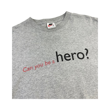 Vintage Nike 'Can You Be A Hero?' Tee - L