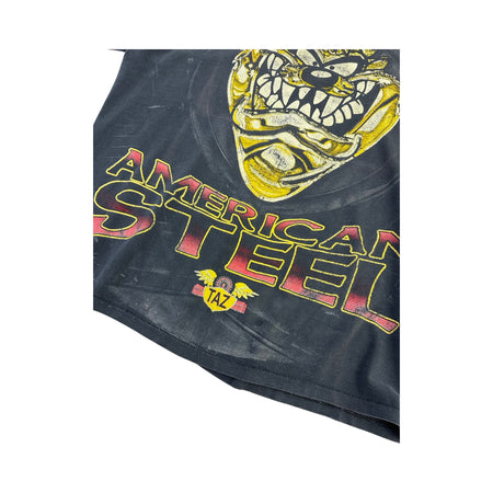 Vintage 1996 Taz 'American Steel' All Over Print Tee - XL