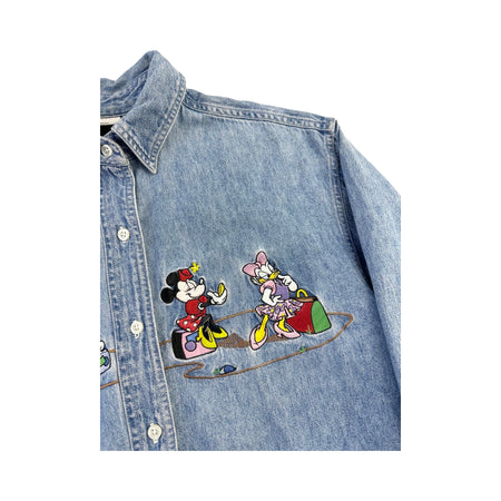 Vintage Disney Studios Denim Button Up Shirt - M