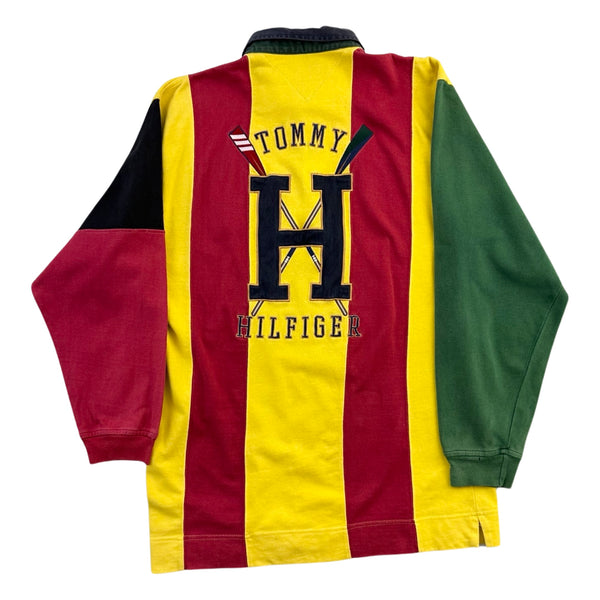Vintage Tommy Hilfiger Embroidered Rugby Shirt - L