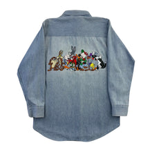 Load image into Gallery viewer, Vintage Looney Tunes Embroidered Button Down Shirt - M
