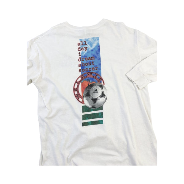 Vintage Adidas 'All Day I Dream About Soccer' Long Sleeve Tee - L
