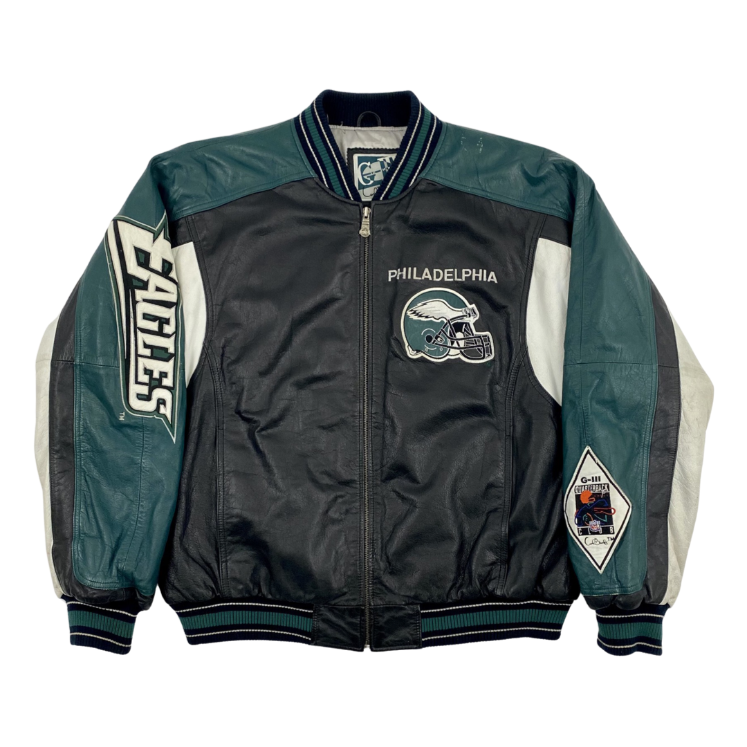 Nfl eagles 2025 leather jacket