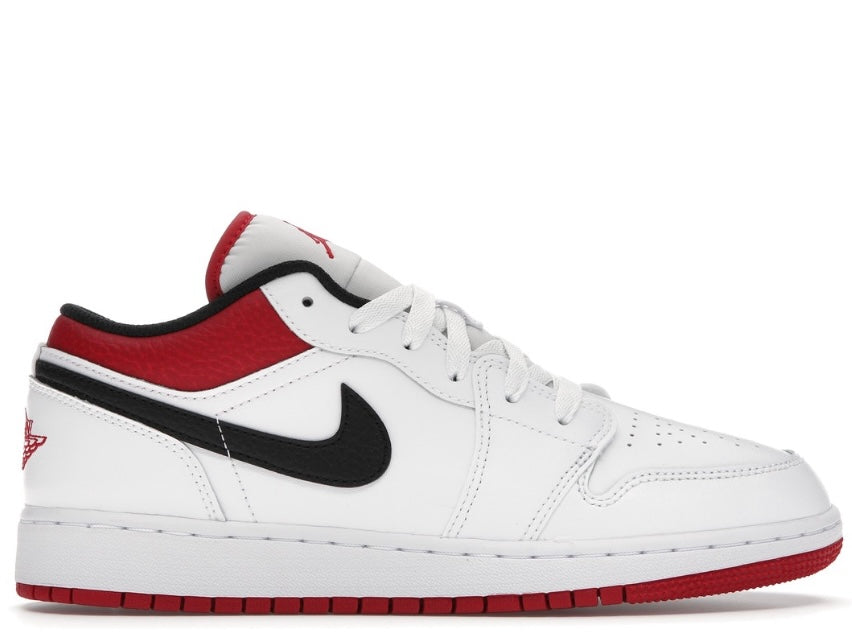 Jordan 1 low cut black red online