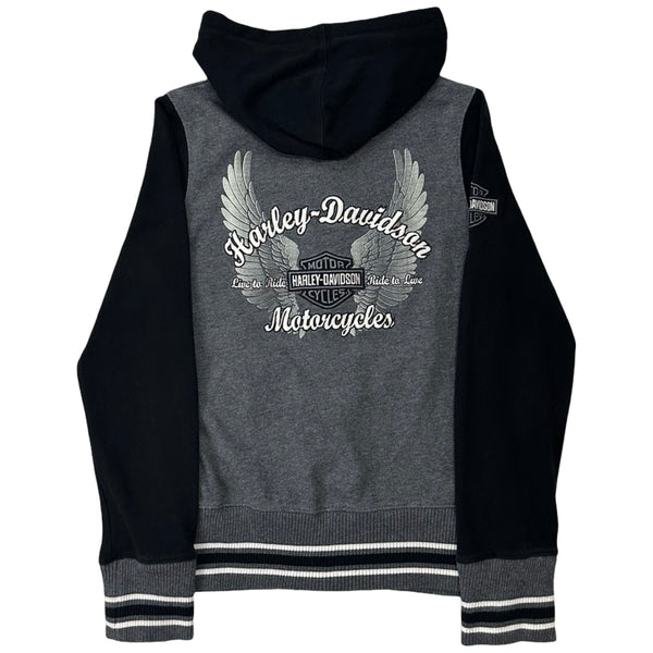 Vintage Harley-Davidson Embroidered Hoodie - S
