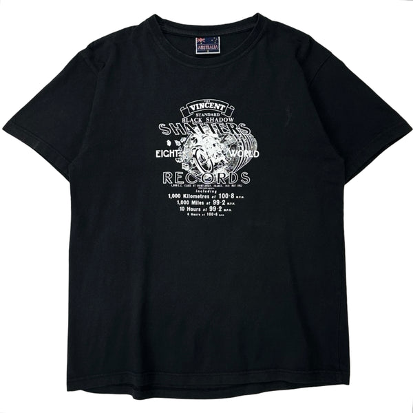 Vintage 'Eight World Records' Tee - M black aus tag