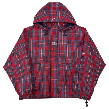 Nike USA Tartan Pullover Jacket - M