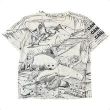 Load image into Gallery viewer, Vintage Canada Wildlife All Over Print Tee - S
