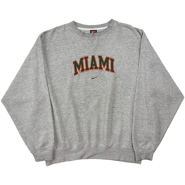 Vintage Nike Miami Hurricanes Crew Neck - XL