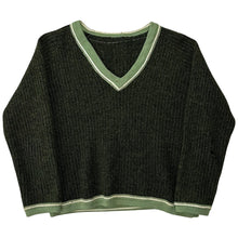 Load image into Gallery viewer, Vintage V-Neck Knitted Jumper - S
