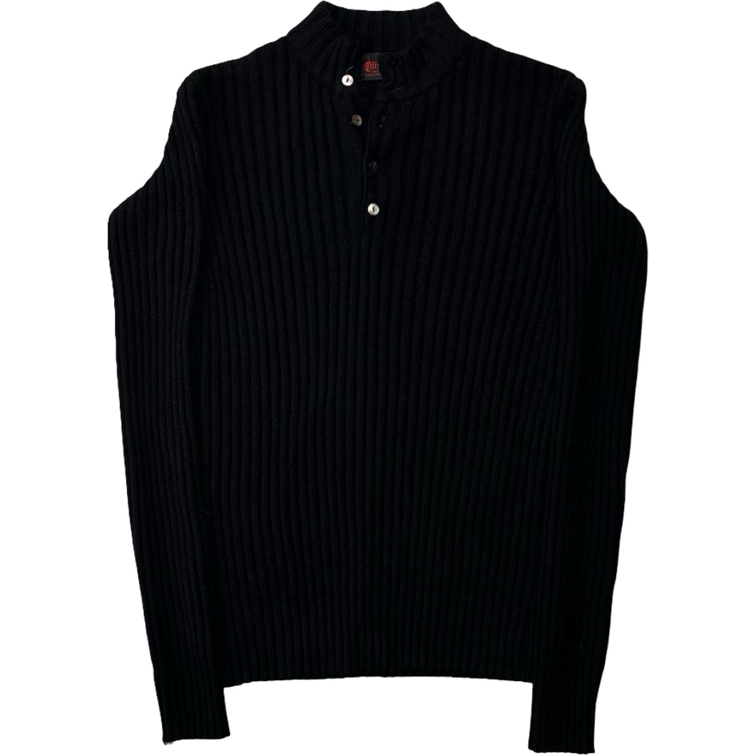 Vintage 'Oliver Mens Boutique' Knitted Mock Neck Jumper - S