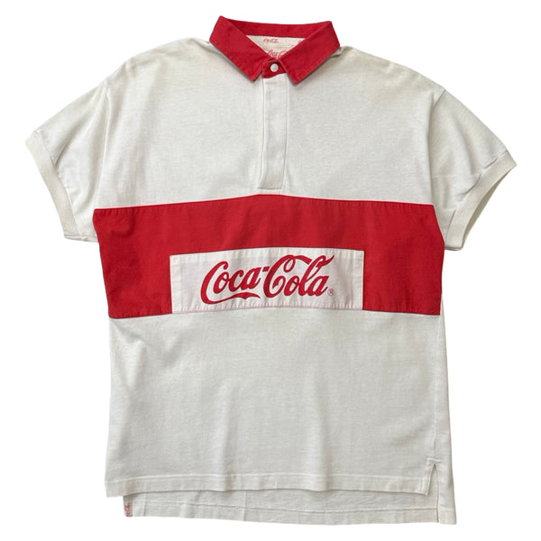 Vintage Coca Cola Rugby Polo - M