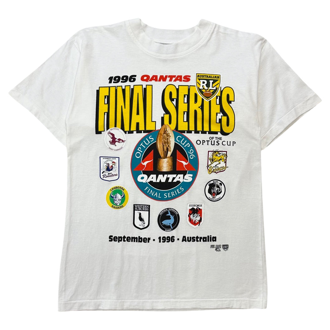 Vintage 1996 Qantas Final Series / Optus Cup Tee - S