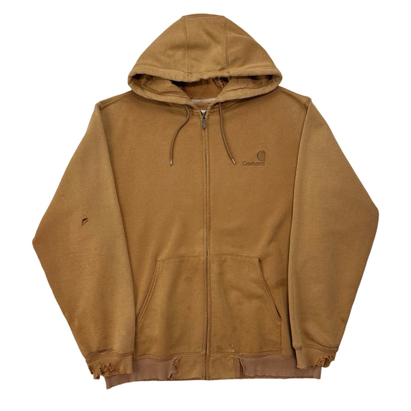 Vintage Carhartt Workwear Zip Up Hoodie - L