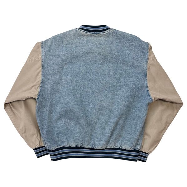 Vintage Fujicolour Denim Varsity Jacket - L