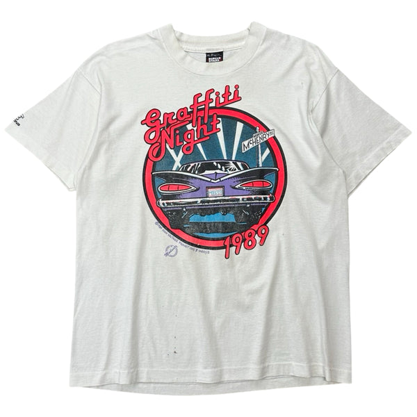 Vintage 1989 Graffiti Night Tee - XL