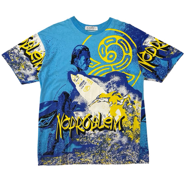 Vintage No Problem All Over Print Surf Tee - XL