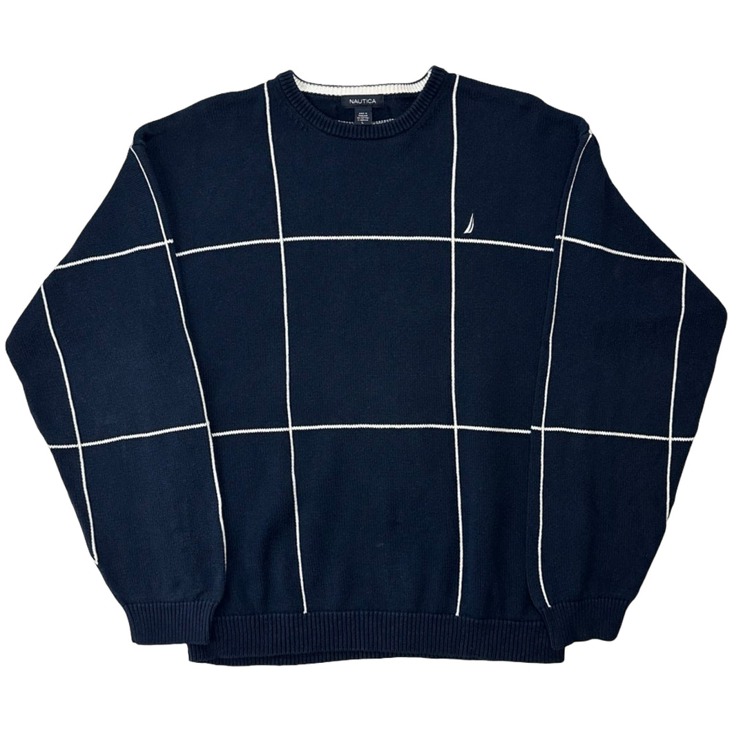 Vintage Nautica Knitted Jumper - L