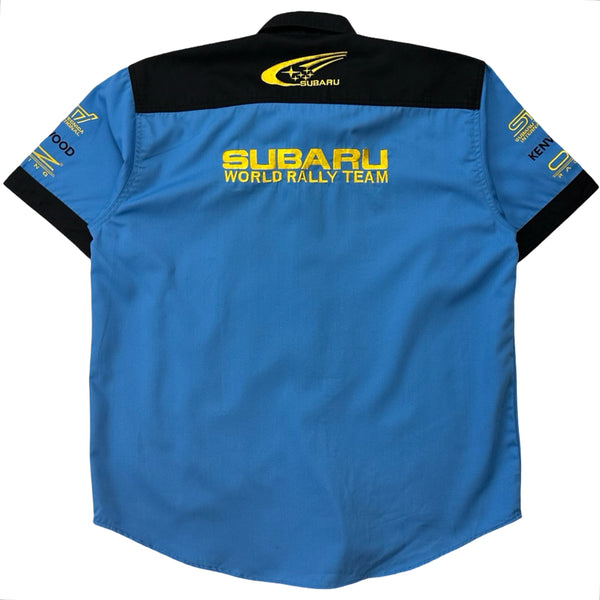 Vintage Subaru Racing Button Up Shirt - XL