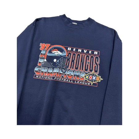 Vintage 1997 Denver Broncos Champions NFL Crew Neck - L