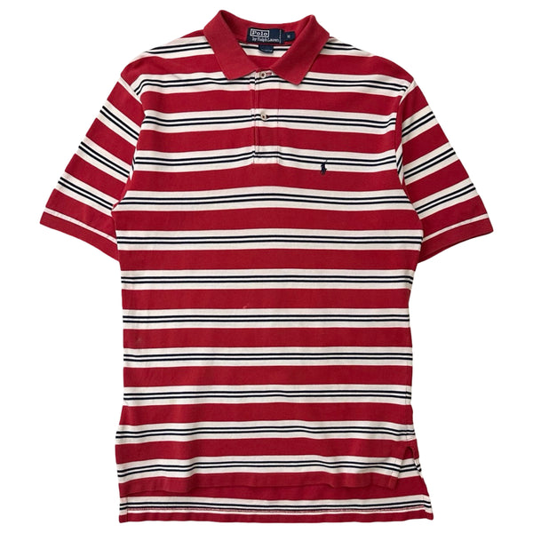 Vintage Ralph Lauren Polo Shirt - L red white