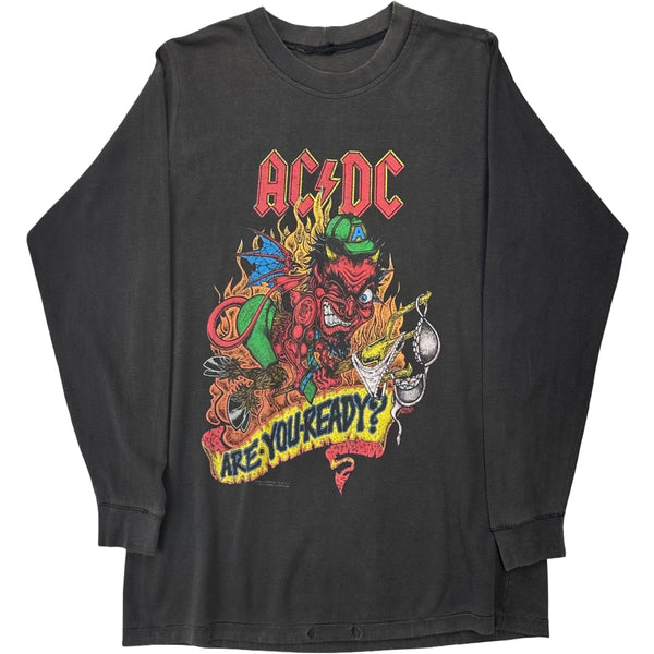 Vintage 1990 AC/DC ‘Are You Ready?’ Long Sleeve Tour Tee - XL