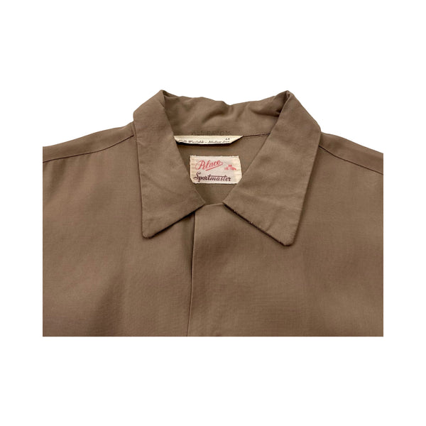 Vintage Rayon Button Up Shirt - M