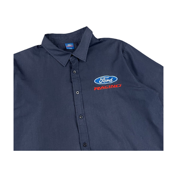 Vintage Ford Racing Button Up Shirt - L