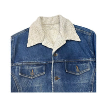 Load image into Gallery viewer, Vintage Sherpa Lined Denim Jacket - XL
