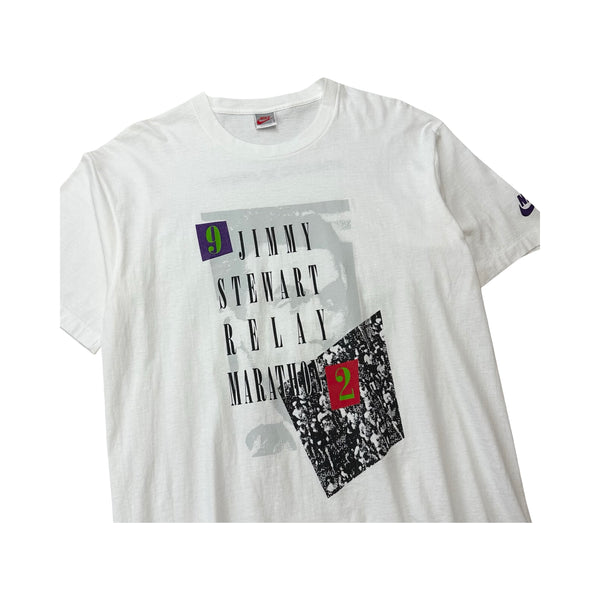 Vintage Nike Jimmy Stewart Relay Marathon Tee - XL