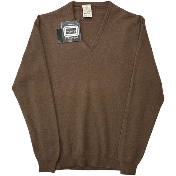 Vintage Wolsey Knitted V Neck Jumper - XS