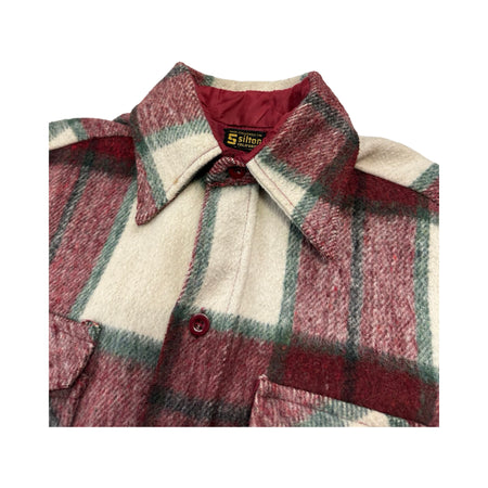 Vintage Plaid Button Up Shirt - M