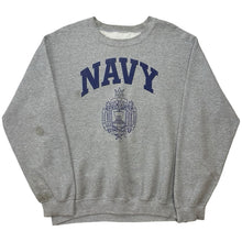 Load image into Gallery viewer, Vintage Navy Crew Neck - L
