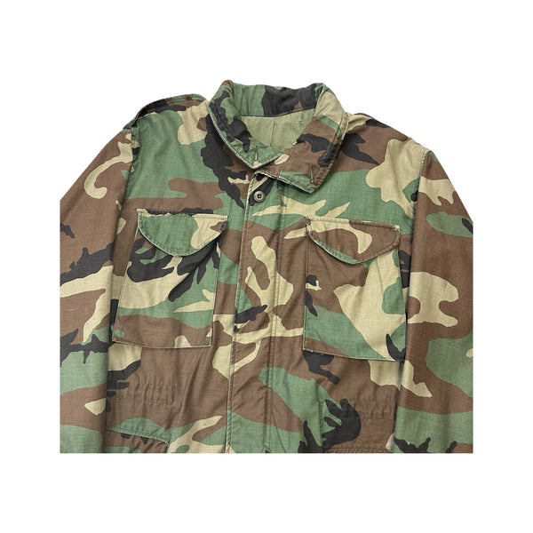 Vintage Military Cold Weather Camo Coat - L