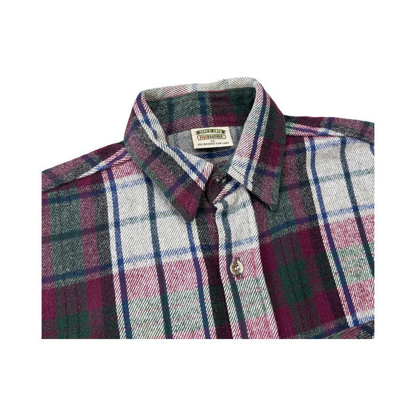 Vintage Flannel Button Up Shirt - M