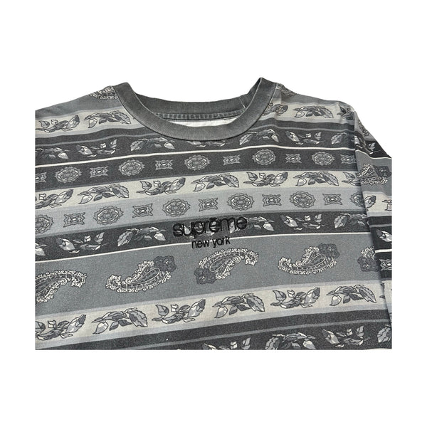 Supreme Long Sleeve Paisley Shirt - L