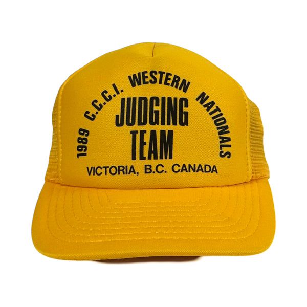 Vintage 1989 Judging Team Trucker Cap