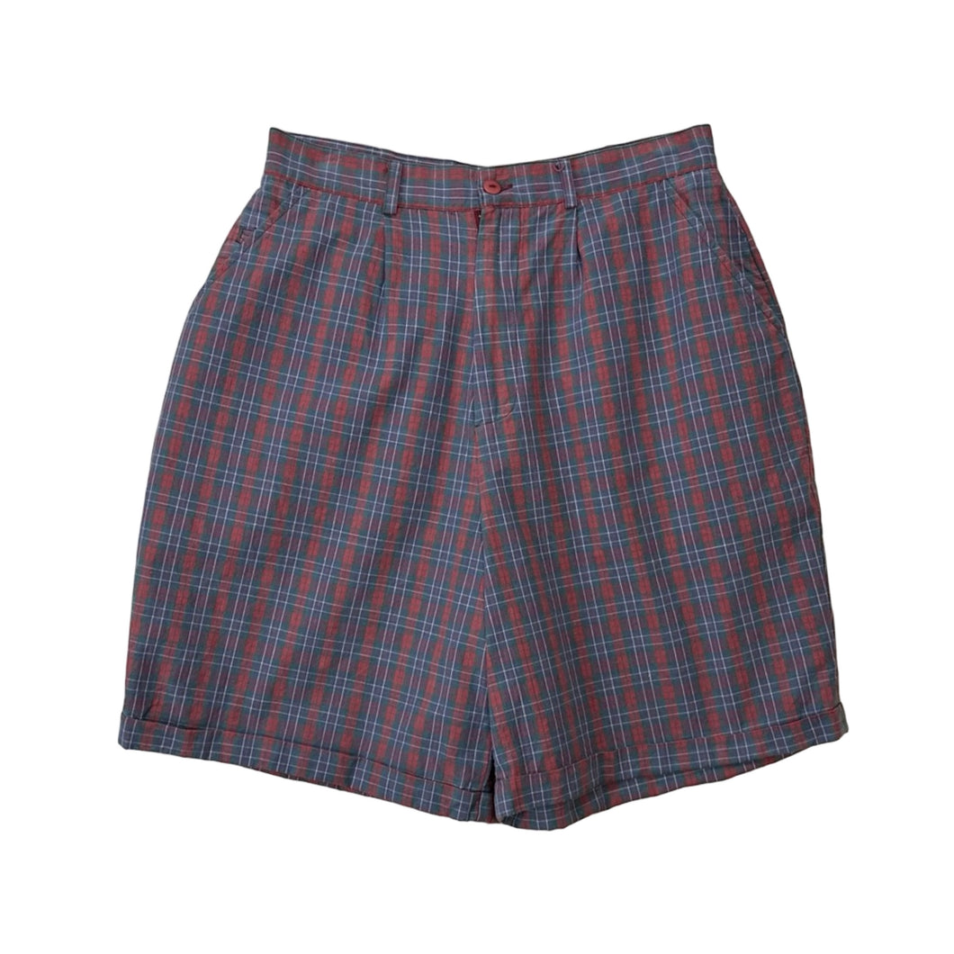 Vintage Plaid Shorts - 30