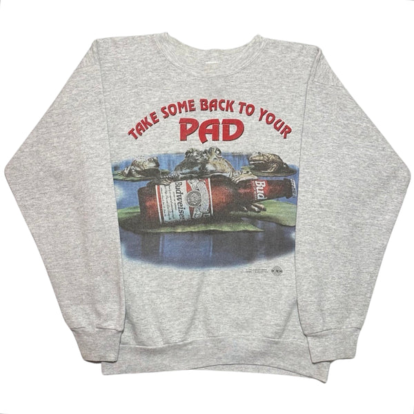 Vintage 1995 Budweiser ‘Take Some Back To Your Pad’ Crew Neck - L