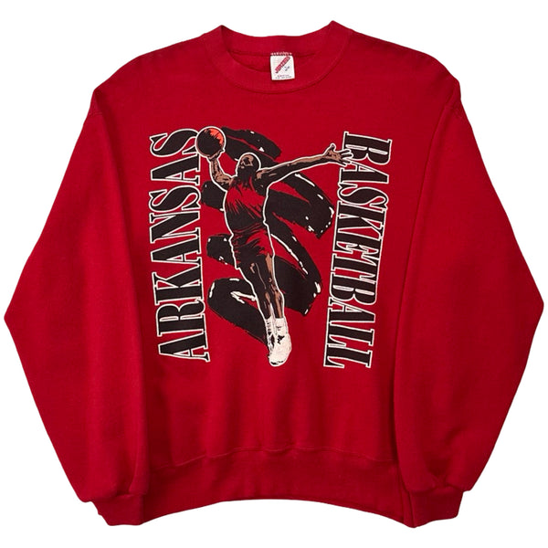 Vintage Arkansas Basketball Crew Neck - M