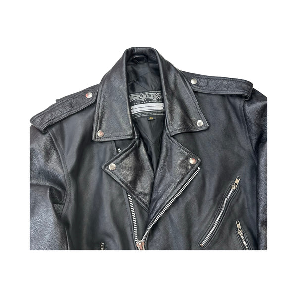 RJays Leather Motorcycle Jacket - M