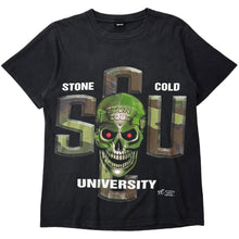 Load image into Gallery viewer, Vintage 1998 Stone Cold University ‘ Shcool Of Hard Knocks’ Tee - L
