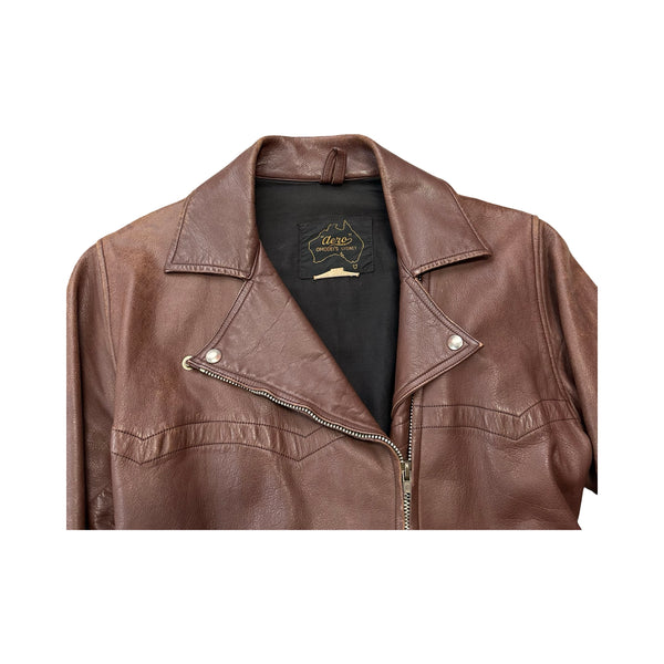 Vintage Aero Leather Jacket - S