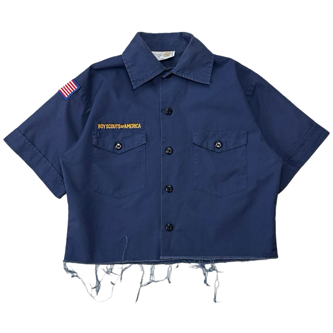 Vintage Boy Scouts of America Cut Off Shirt - S