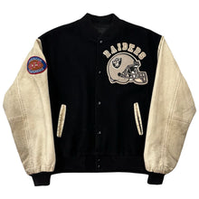 Load image into Gallery viewer, Vintage Raiders Chalk Line Varsity Jacket - L
