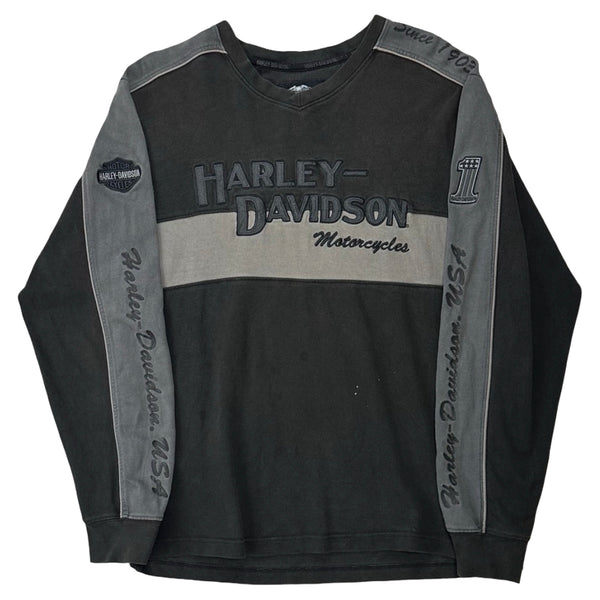 Vintage Harley-Davidson Embroidered Long Sleeve - M