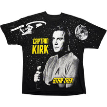 Load image into Gallery viewer, Vintage 1994 Star Trek ‘Captain Kirk’ All Over Print Tee - M
